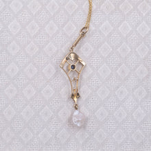 Pearl and Sapphire Lavaliere c1890
