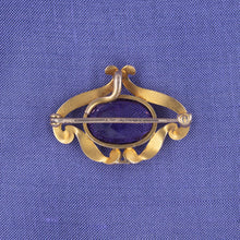 Art Nouveau Amethyst Watch Pin/Pendant