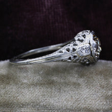 1920s 1.17 Carat Fancy Brown Diamond Ring