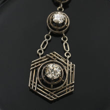 Edwardian Triple Diamond Drop Pendant c1910