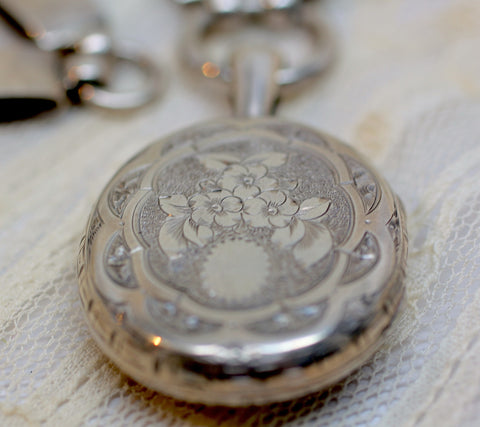 Circa 1890 Sterling Silver "Mizpah" Locket