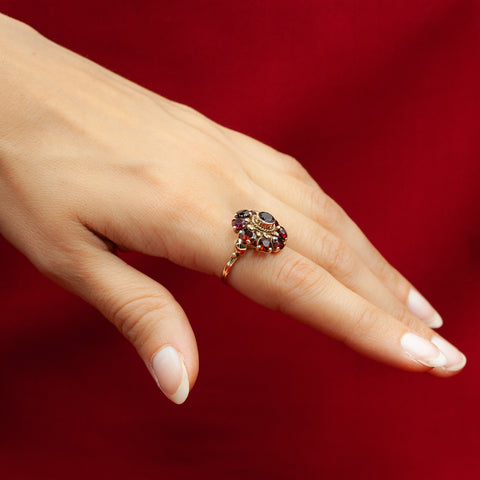 Garnet Cocktail Ring c1950