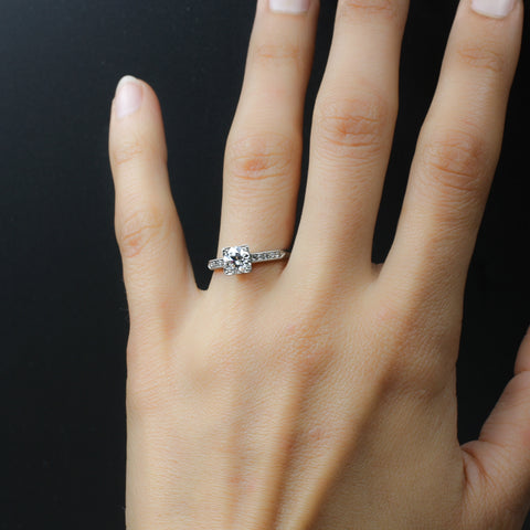 1931 .90 Carat Transitional Cut Diamond Ring