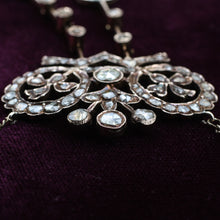 c1830 Rose Gold and 5 Carat Rose Cut Diamond Pendant