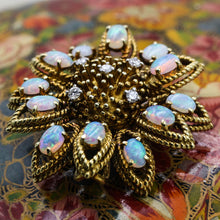 Late 1960s Fine Opal Pendant Brooch by La Triomphe