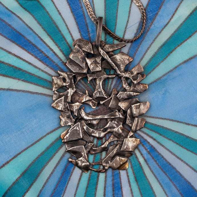 Brutalist Statement Pendant c1970