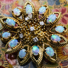 Late 1960s Fine Opal Pendant Brooch by La Triomphe