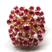 14K gold synthetic ruby Cocktail Ring