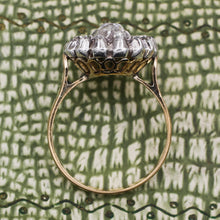 Georgian Old Mine Diamond Ring with Rose Cut Halo