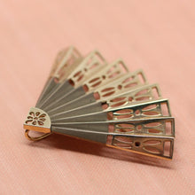Circa 1930 14K Fan Pin Pendant