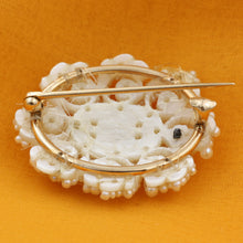 Woven Natural Pearl Brooch c1840