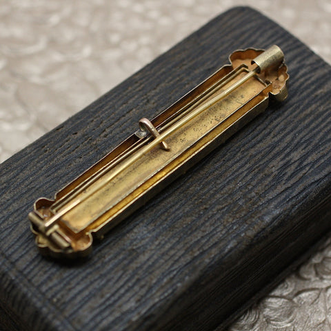 Circa 1890 Italian Micro-Mosaic Bar Pin