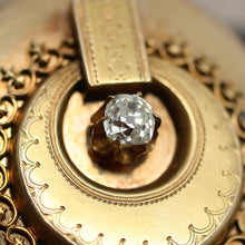 Circa 1850 18K Old-Mine-Cut Diamond Brooch