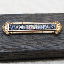 Circa 1890 Italian Micro-Mosaic Bar Pin