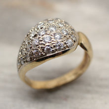 1980's Italian Diamond Pavé Ring