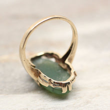 Mid-Century Nephrite Jade Ring