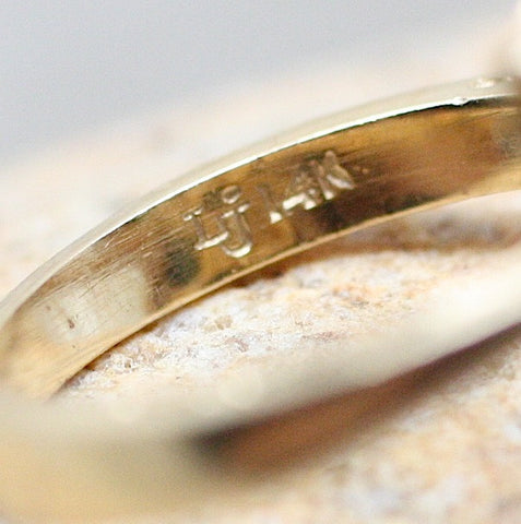 14K Green Tourmaline Diamond Ring