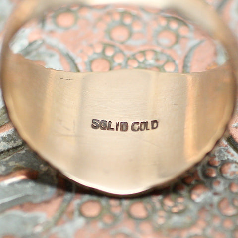 Circa 1870 10K Signet Ring