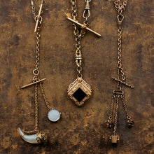 Onyx and Tiger Eye Fob Chain