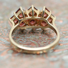Circa 1980 10K Garnet Ring
