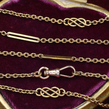 Extra Long 18k Victorian Watch Chain c1890