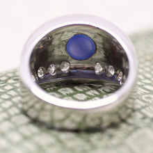1940's 14K Star Sapphire & Diamond Ring