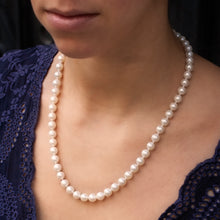 Pearl Necklace with Sterling Swivel Hook Clasp