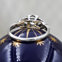 1930s Handmade Platinum Half Carat Diamond Ring