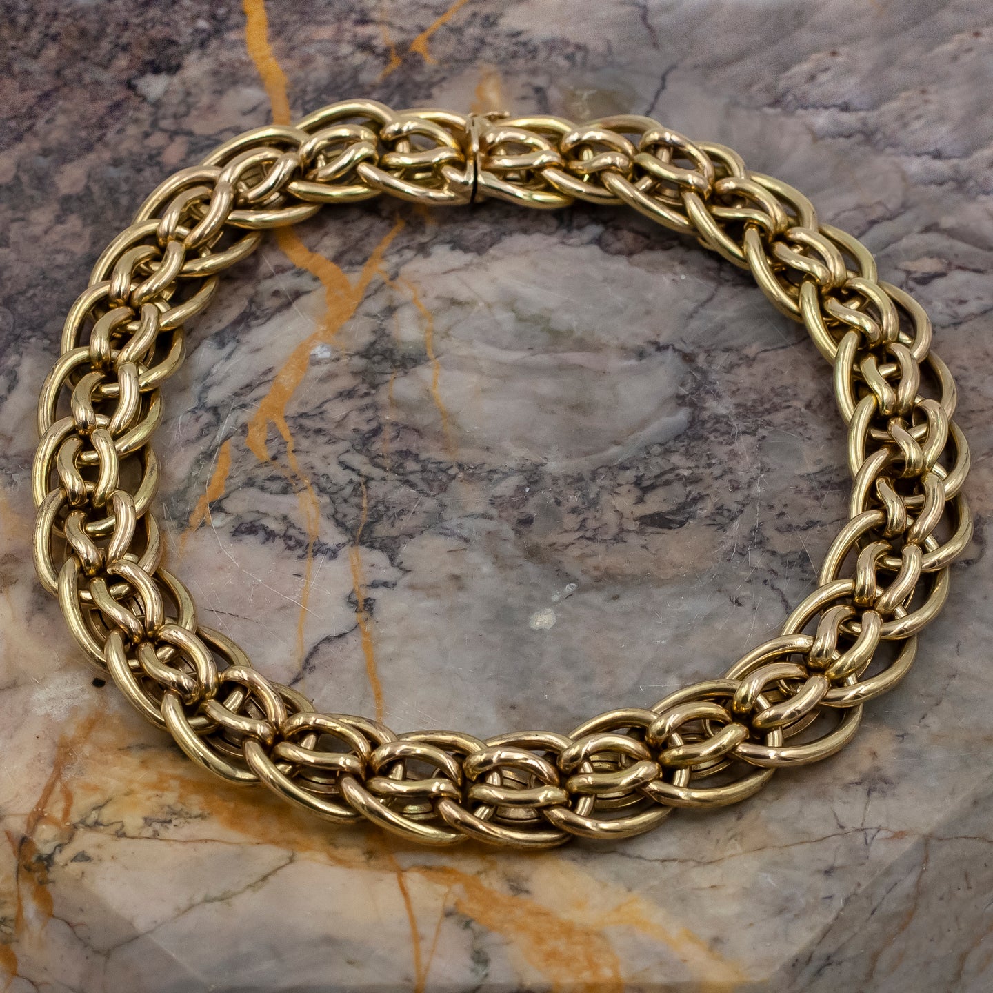 Thick Gold Choker Chain c1980