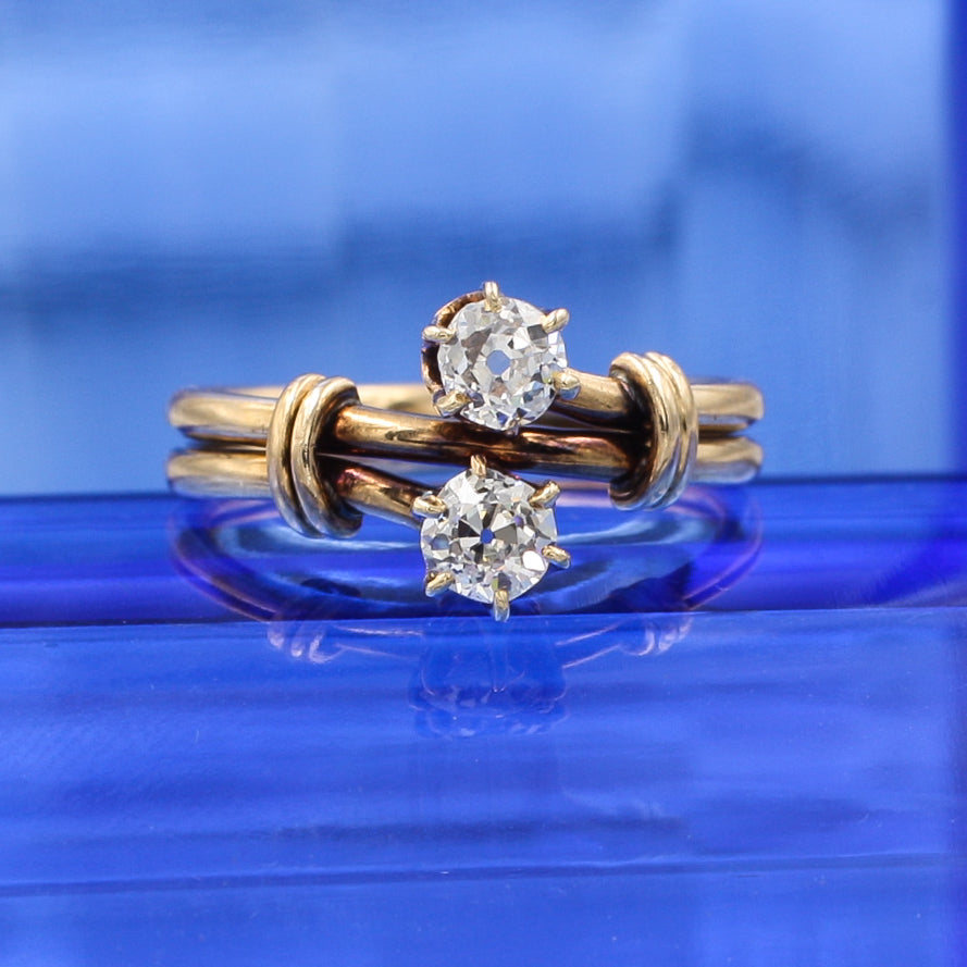 1.45ctw Old European Cut Diamond Toi et Moi Ring – Jewels by Grace