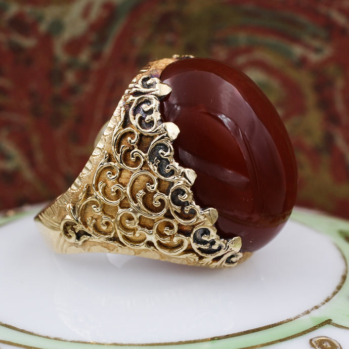 18k Carnelian Ring