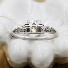 1920s Handmade Platinum .99ct EGL Certified Diamond Ring