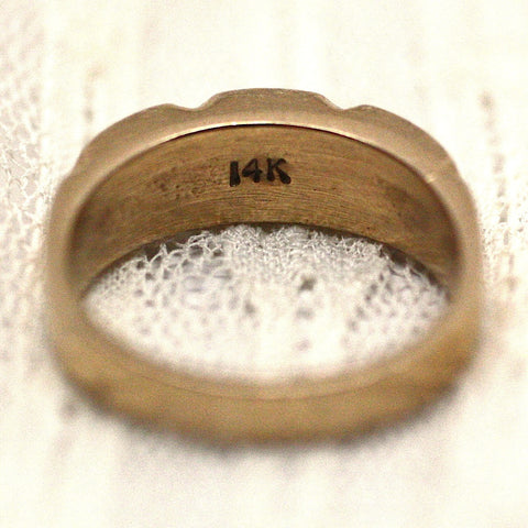 14K Lapis Lazuli Men's Ring