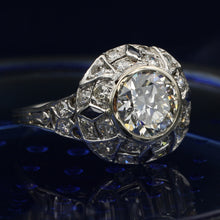 Circa 1920 1.57ct. Platinum & Genuine Sapphire Ring