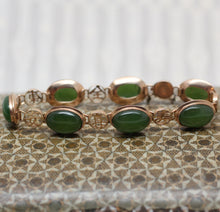 Circa 1950 14K Jade Bracelet