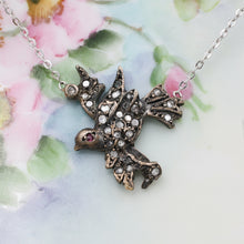 19th Century Rose-cut Diamond Dove Necklace