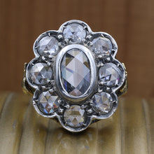 Georgian-Style Rose Cut Diamond Statement Ring c1980