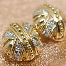 Circa 1980 14K Diamond Earrings
