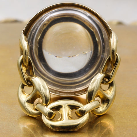 18k "Pool of Light" Gucci-Link Ring