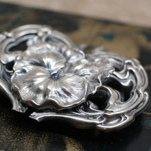 Circa 1890 Art Nouveau Sterling Silver Buckle