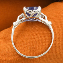 3.57 Carat Untreated Ceylon Sapphire Ring