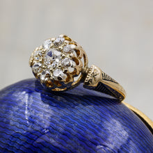 c1880 Old Mine Diamond Taille d'Epargne Ring