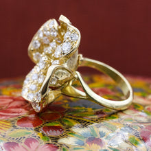 c1980 18k Handmade 4 Carat Fine Diamond Ring