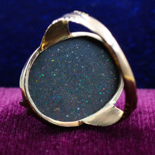 10 Carat Black Boulder Opal Ring
