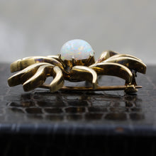 c1910 14k Opal Rosey Gold Sun Pin/Pendant