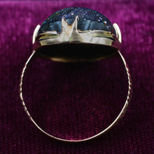 10 Carat Black Boulder Opal Ring
