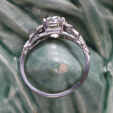 1.25 Carat Old Mine Diamond Deco Ring