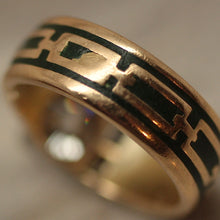 1920s Tiffany & Co. 18K Diamond & Green Enamel Ring