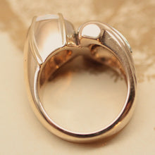 1920s-30s Deco 14K Gold Fire Opal w Diamond Ring