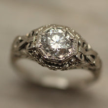 Circa 1940 18K Diamond Engagement Ring